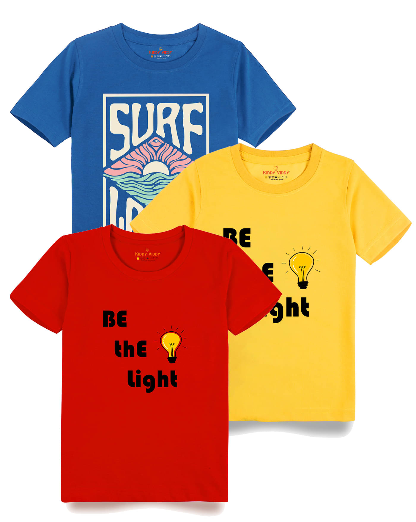     			KIDDY VIDDY Pack of 1 Boys Cotton T-Shirt ( Red )