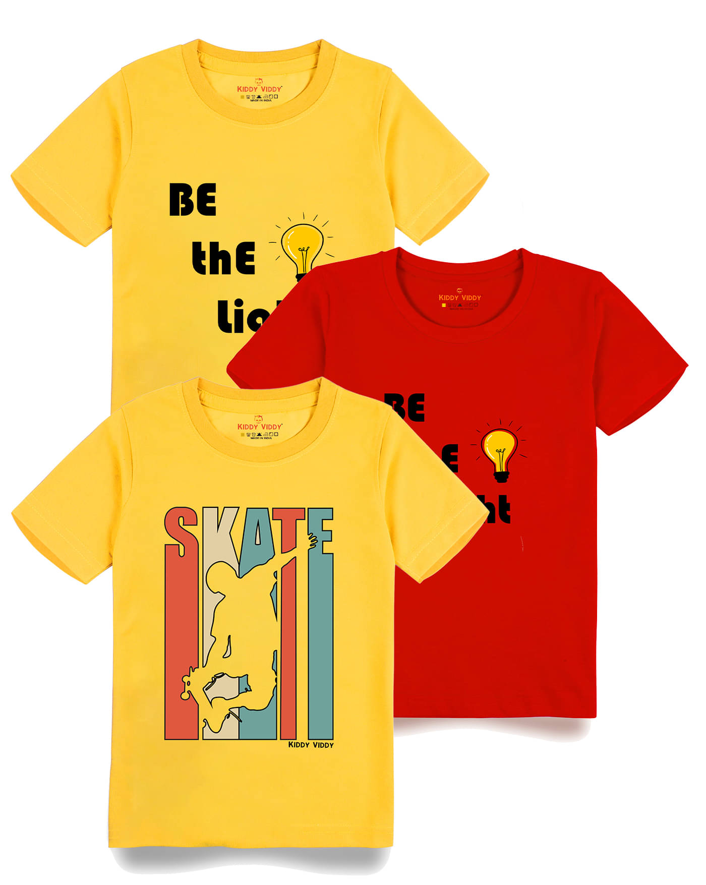     			KIDDY VIDDY Pack of 1 Boys Cotton T-Shirt ( Red )