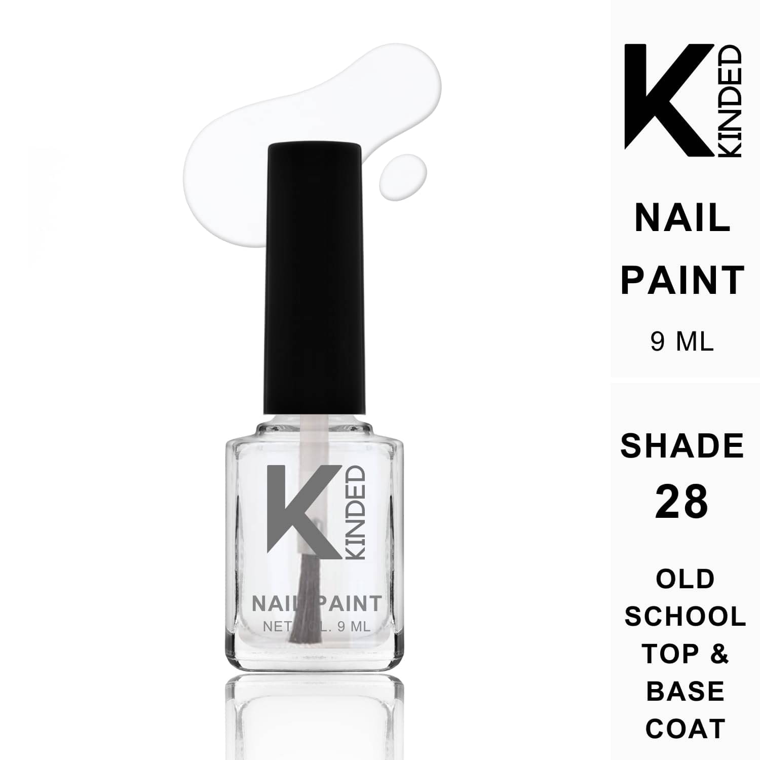     			KINDED Shimmer Top Coat Glossy Nail Polish 9 ( Pack of 1 )