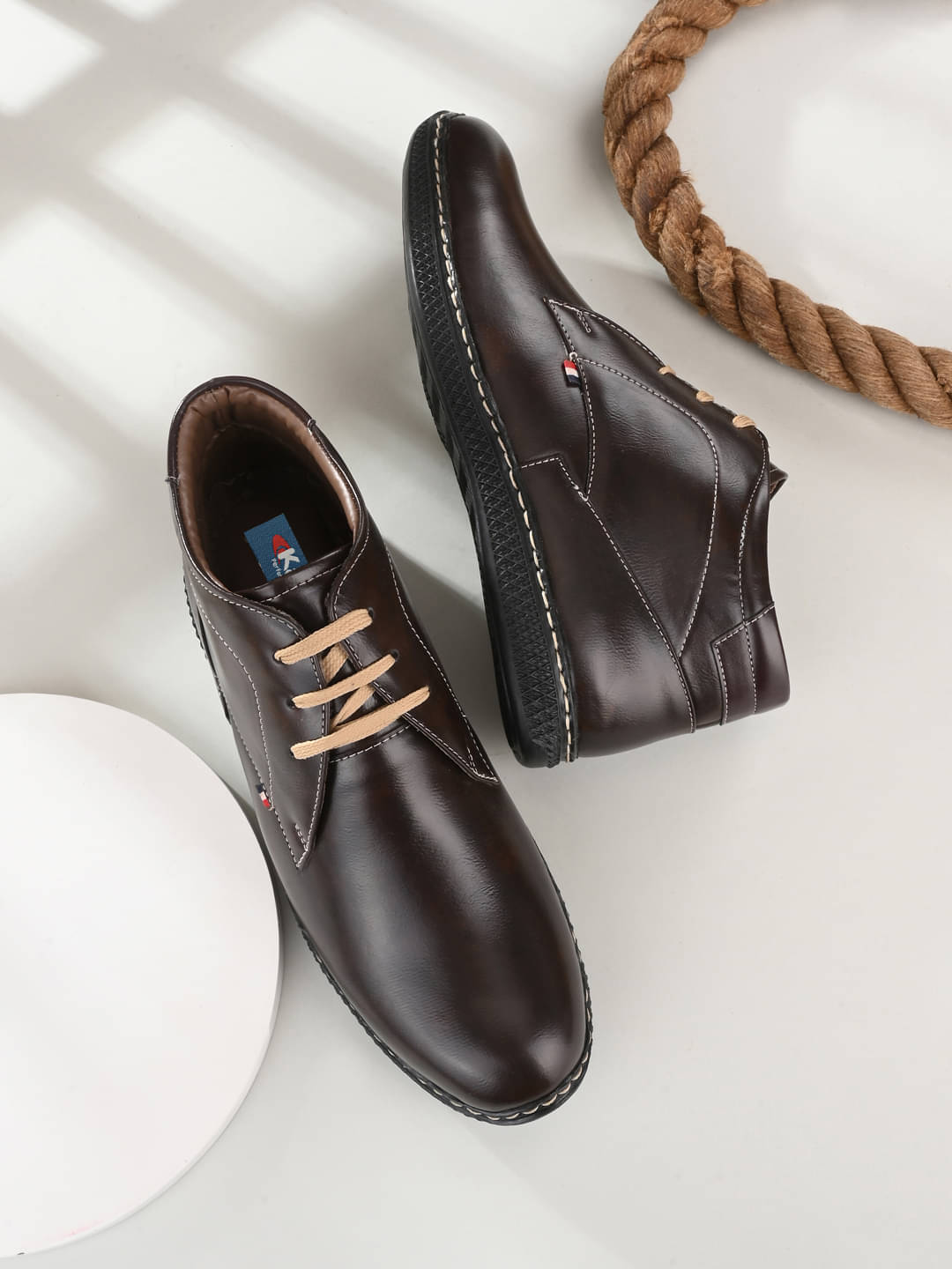     			Karsun Brown Men's Formal Boots