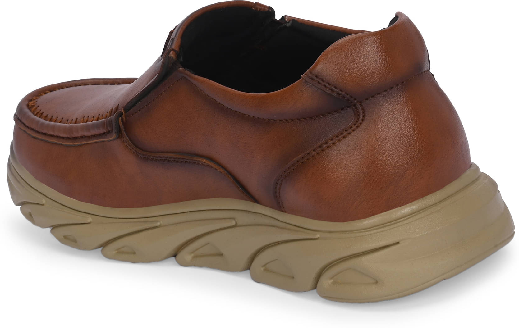 Men's Shoes Brown Colour Shoes Without Laces Formal Wear Men