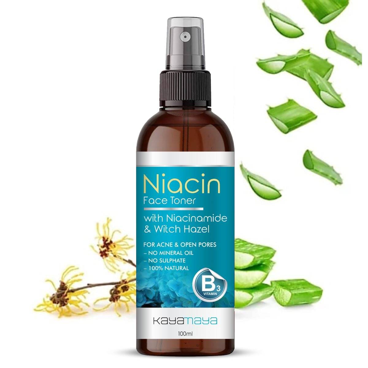 Niacin Toner For Face, with Niacinamide & Witch Hazel for Acne and Open Pores Niacin Toner For Face, with Niacinamide & Witch Hazel for Acne and Open Pores