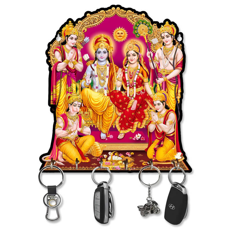     			LCUPR Multicolour Cardboard Key Holder - Pack of 1