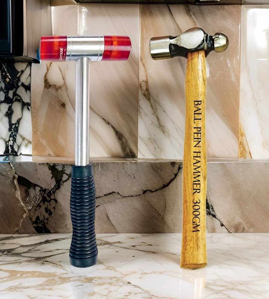 Oaykay Tools Soft Face Hammer With Handle 40 Mm & Ball Pein Hammer with Wooden Handle 300gm Set of 2 Oaykay Tools Soft Face Hammer With Handle 40 Mm & Ball Pein Hammer with Wooden Handle 300gm Set of 2