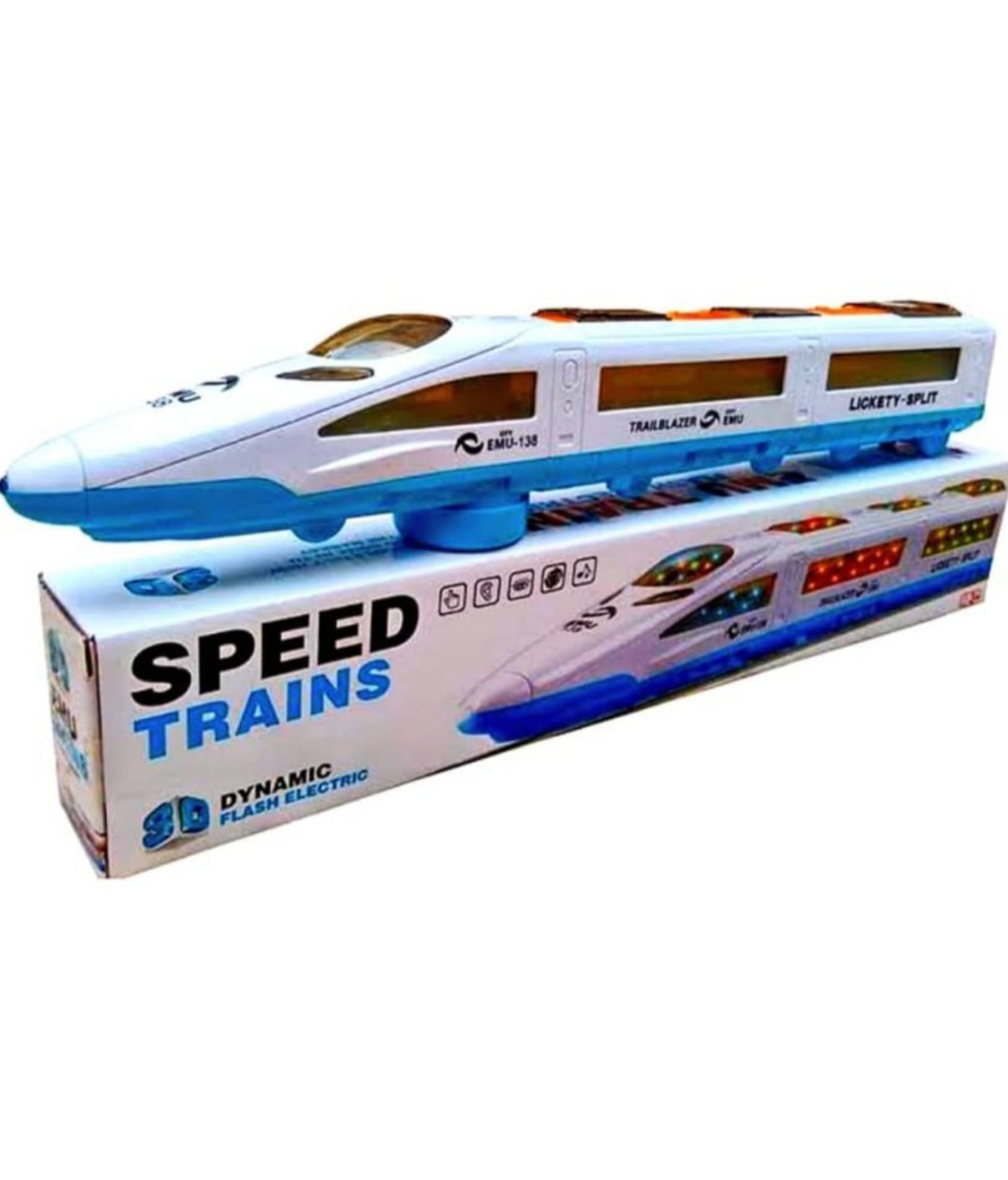 Transparent Bump N Go Train for Kids with 3D Lights & Music | High Speed Bullet Train Without Track for Kids | 360 Degree     			Transparent Bump N Go Train for Kids with 3D Lights & Music | High Speed Bullet Train Without Track for Kids | 360 Degree