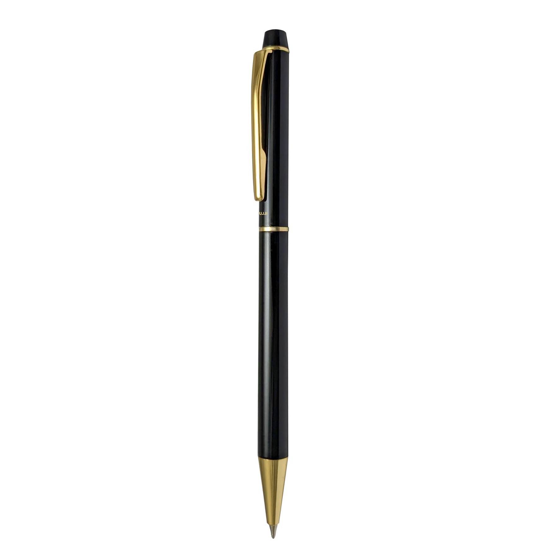 UJJi Black Color Brass Slim Design Ball Pen     			UJJi Black Color Brass Slim Design Ball Pen