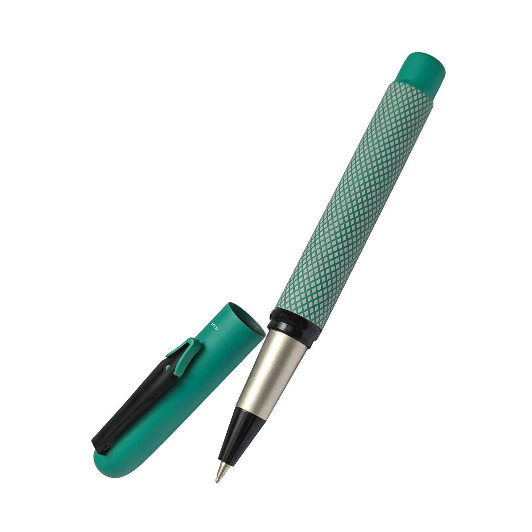 UJJi Magnetic Cap Textured Pattern Body Design Green Color Nib Design Clip Roller Ball Pen UJJi Magnetic Cap Textured Pattern Body Design Green Color Nib Design Clip Roller Ball Pen