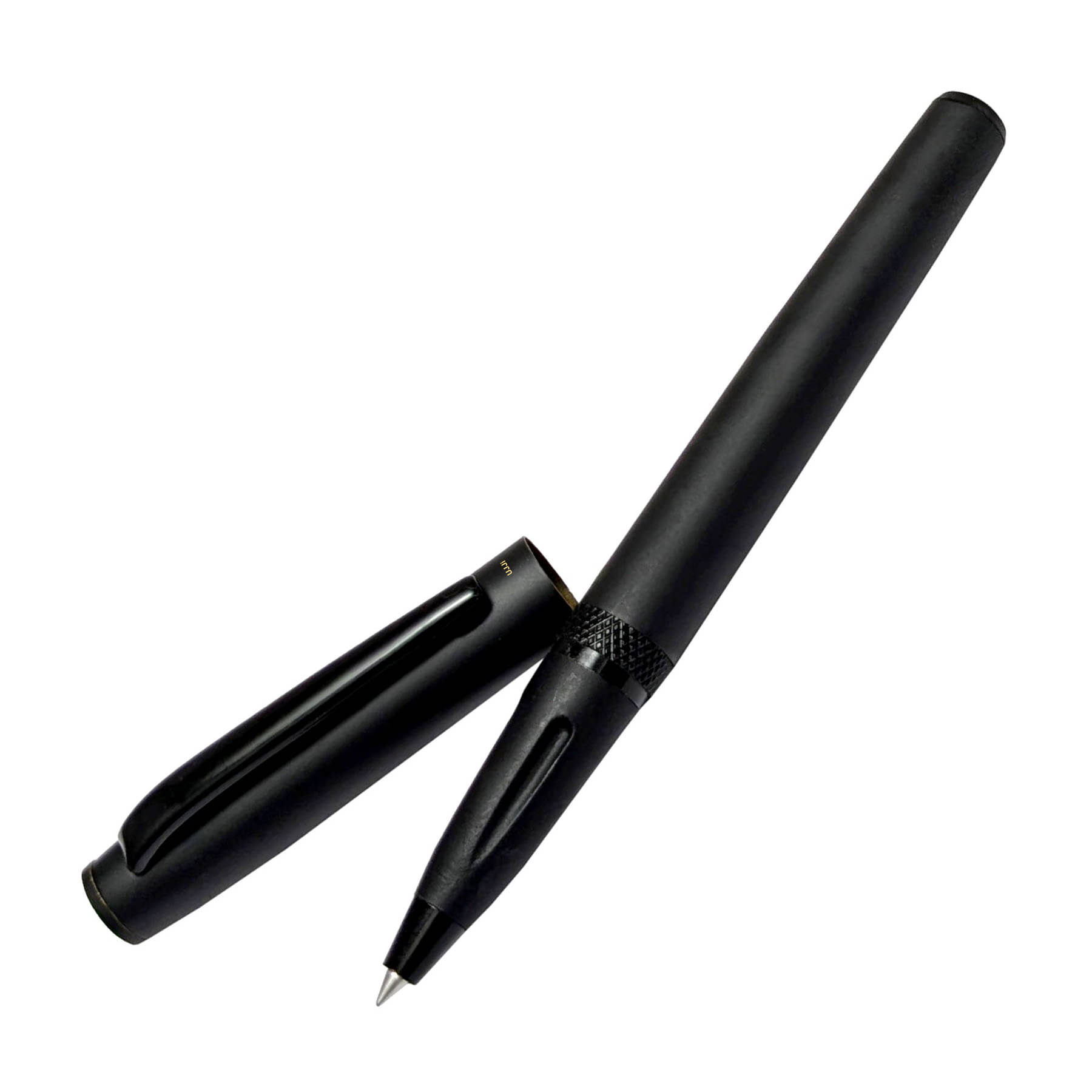     			UJJi Magnetic Lock Cap Brass Material Matte Black Roller Ball Pen