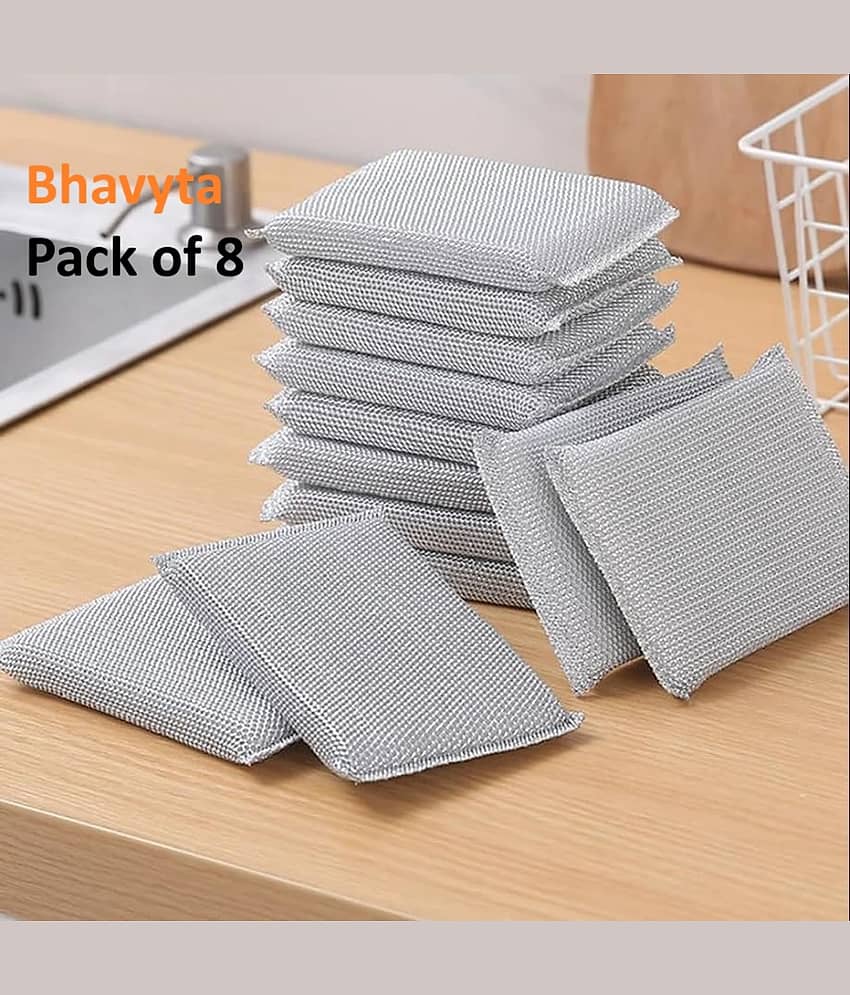 BHAVYTA COSMETIC Sponge Scrubber Stainless Steel Scrub Pad - Body Care - Loofah and Other Tools | Buy online on ZillyBuy