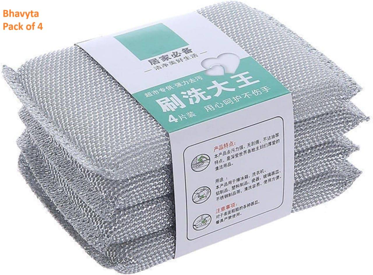 Bhavyta Sponge Scrubber pad Stainless Steel Scrub Pad Bhavyta Sponge Scrubber pad Stainless Steel Scrub Pad