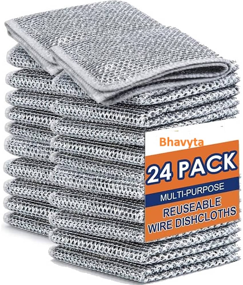 Bhavyta Wire Dish Wash pad Stainless Steel Scrub Pad - Body Care - Loofah and Other Tools | Buy online on ZillyBuy