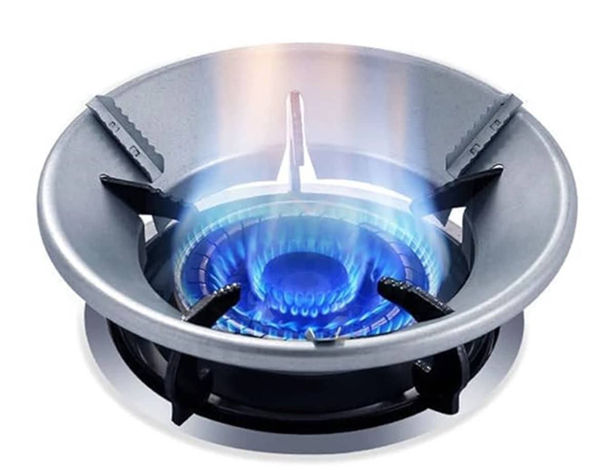 Dark Sun Kitchenware Silver Aluminium Gas Saver Burner Stand ( Set of 1 )