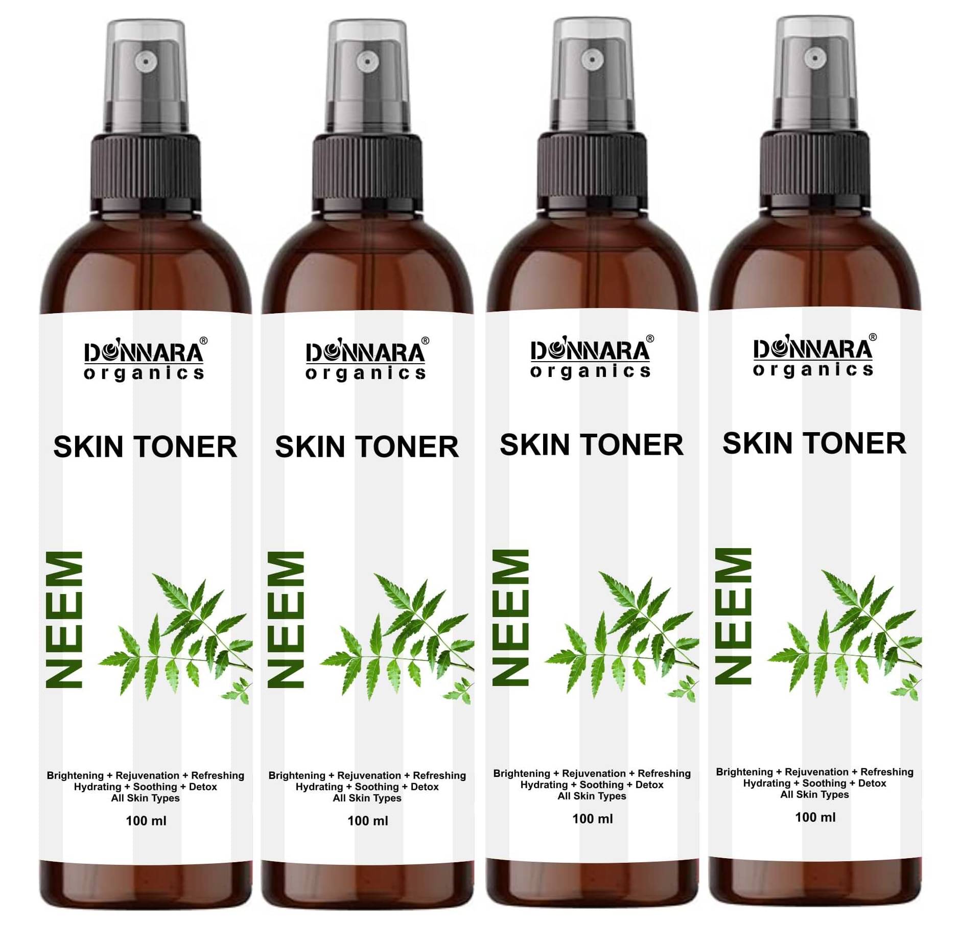 Donnara Organics Moisturizing Skin Toner For All Skin Type ( Pack of 4 ) Donnara Organics Moisturizing Skin Toner For All Skin Type ( Pack of 4 )
