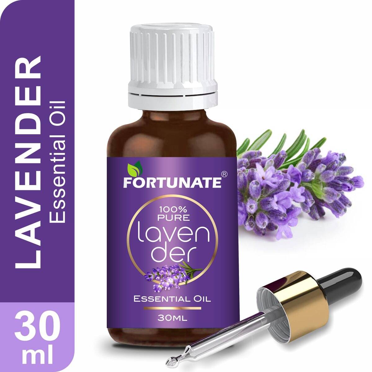     			Fortunate Lavender Essential Oil With Dropper 30 mL ( Pack of 1 )