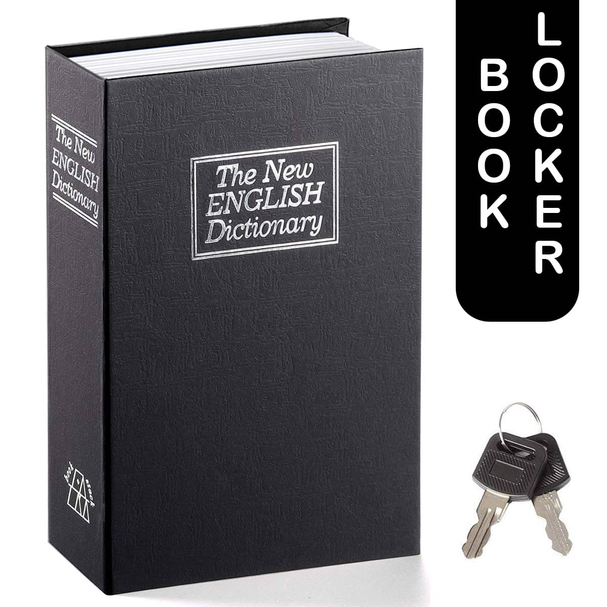GEEO Book Locker Dictionary Stainless Steel Hidden Safe Jewellery Box/Cash Locker for Home and Office (18 x 12 x 5.5 cm) GEEO Book Locker Dictionary Stainless Steel Hidden Safe Jewellery Box/Cash Locker for Home and Office (18 x 12 x 5.5 cm)