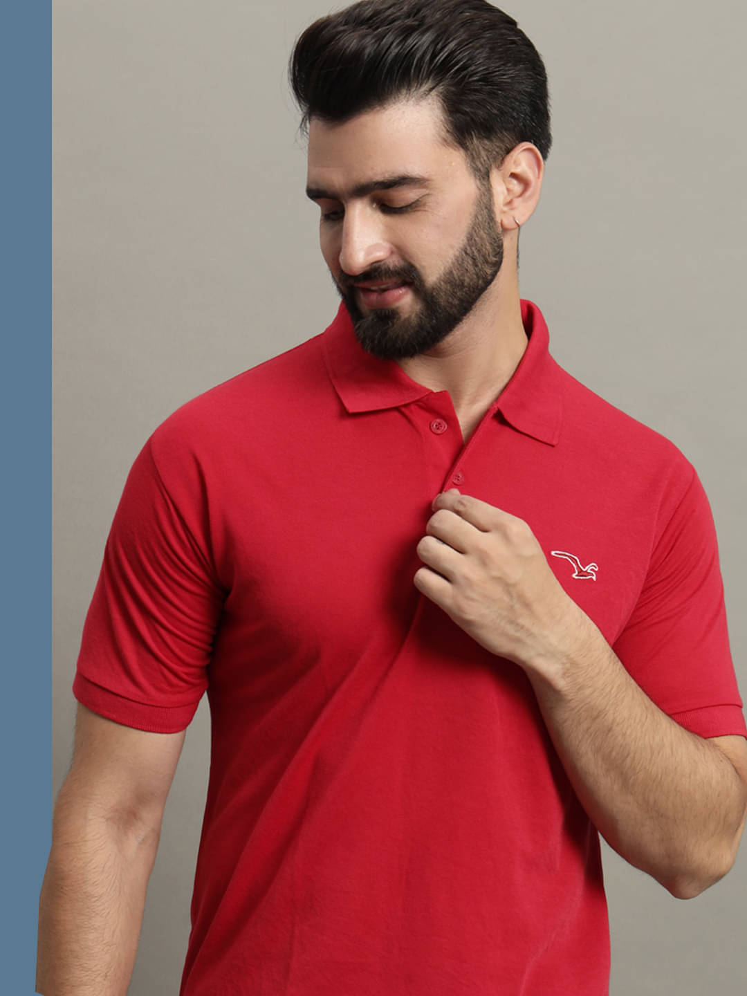     			GET GOLF Pack of 1 Cotton Blend Regular Fit Self Design Half Sleeves Men's Polo T Shirt ( Maroon )