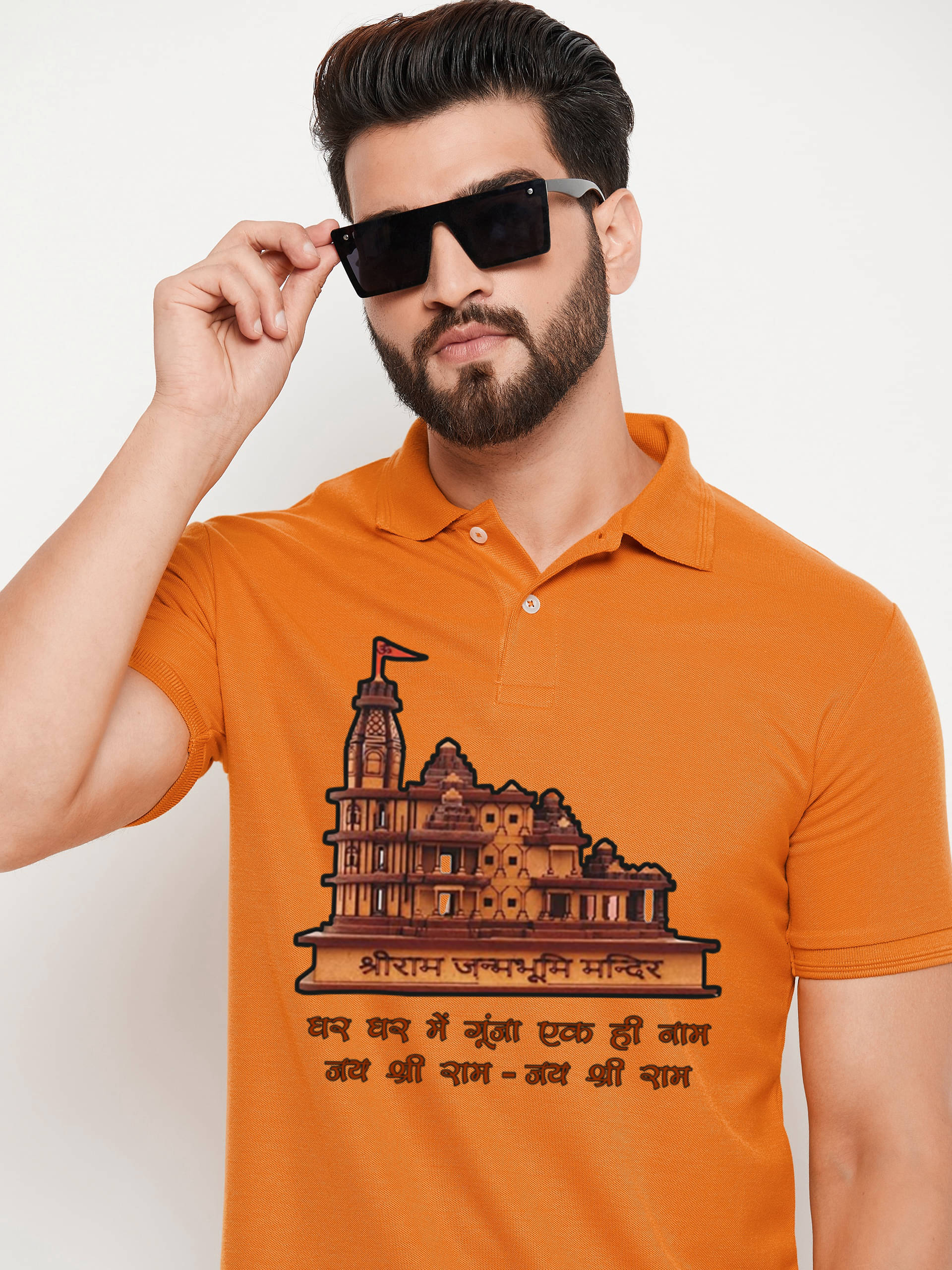 GET GOLF Pack of 1 Cotton Blend Regular Fit Self Design Half Sleeves Men's Polo T Shirt ( Orange ) GET GOLF Pack of 1 Cotton Blend Regular Fit Self Design Half Sleeves Men's Polo T Shirt ( Orange )