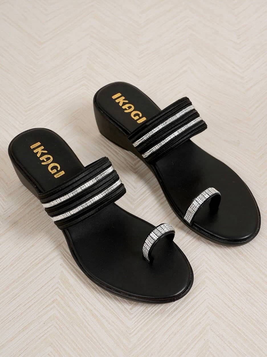 IKAGI Black Women's Flats