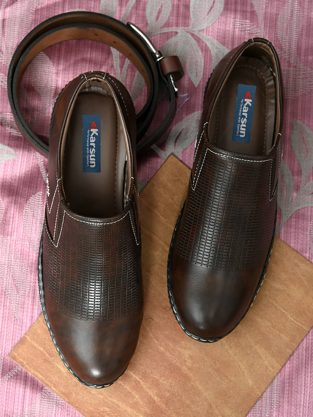 Karsun Overseas 8205 Brown Men's Slip-on Shoes - Casual Shoes | Buy online on ZillyBuy