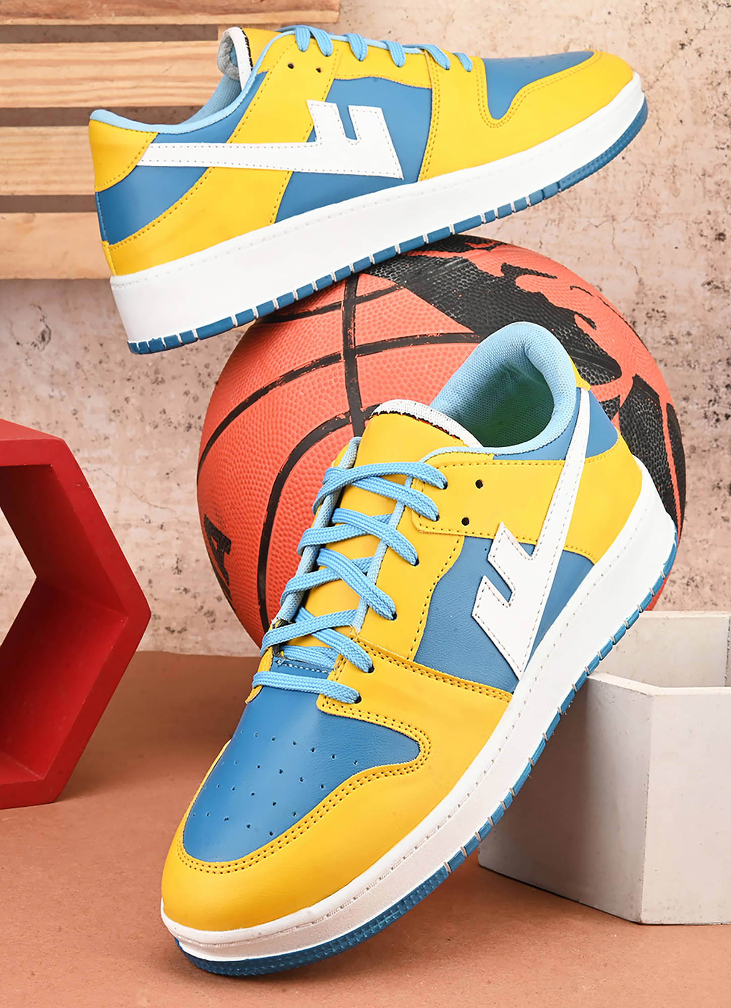     			Karsun Yellow Men's Sneakers