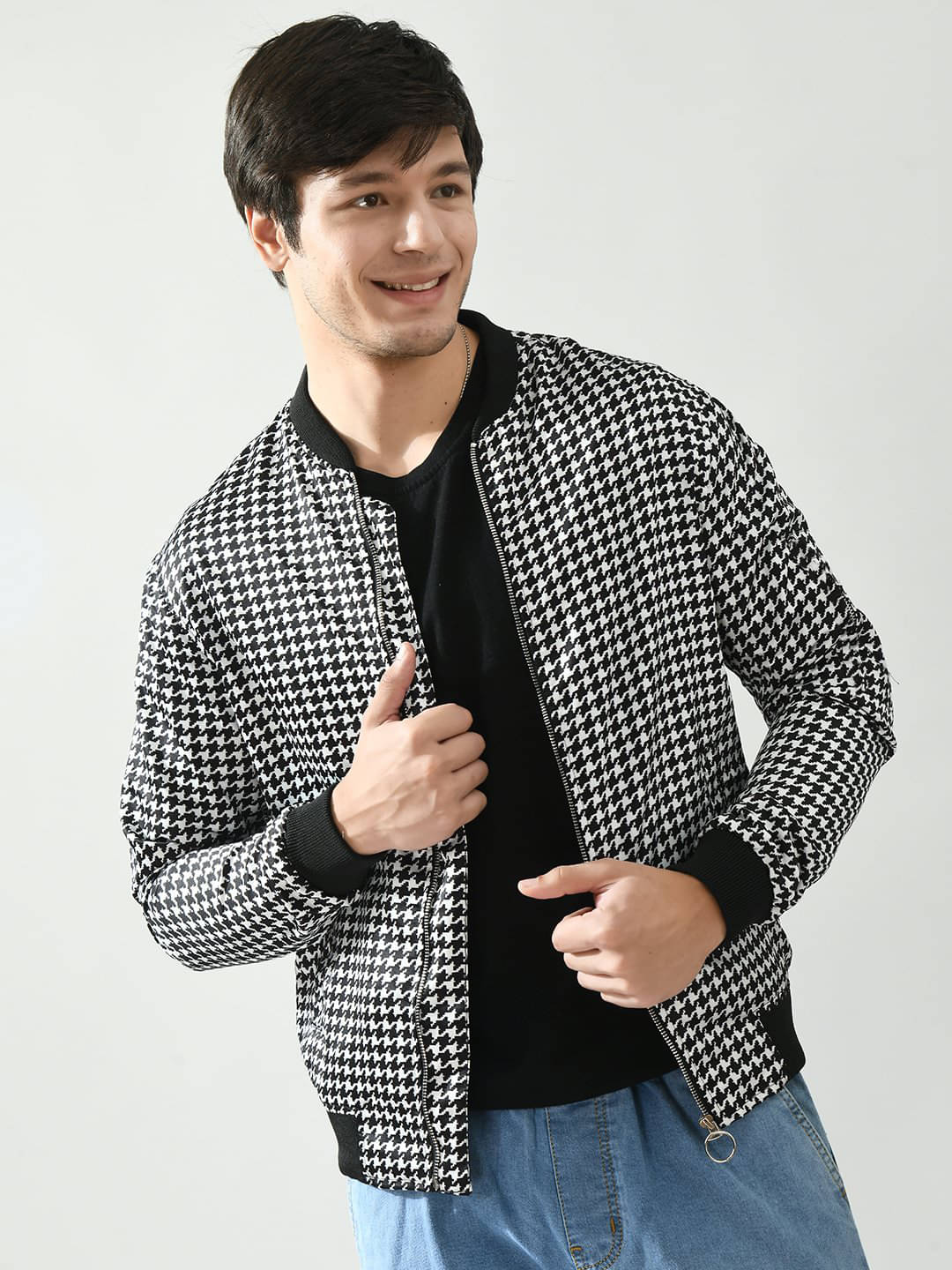     			PLUS PARADISE Polyester Men's Casual Jacket - Black ( Pack of 1 )