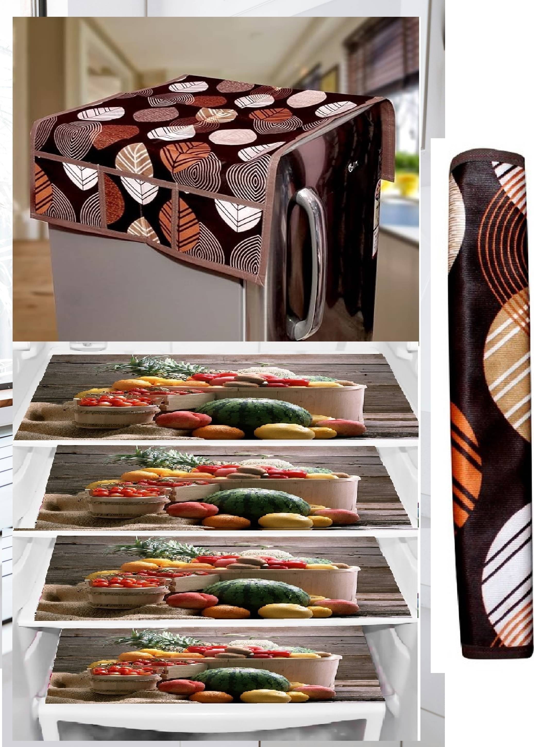 Revexo PVC Solid Fridge Covers ( 40 32 ) Pack of 6 - Multicolor Revexo PVC Solid Fridge Covers ( 40 32 ) Pack of 6 - Multicolor