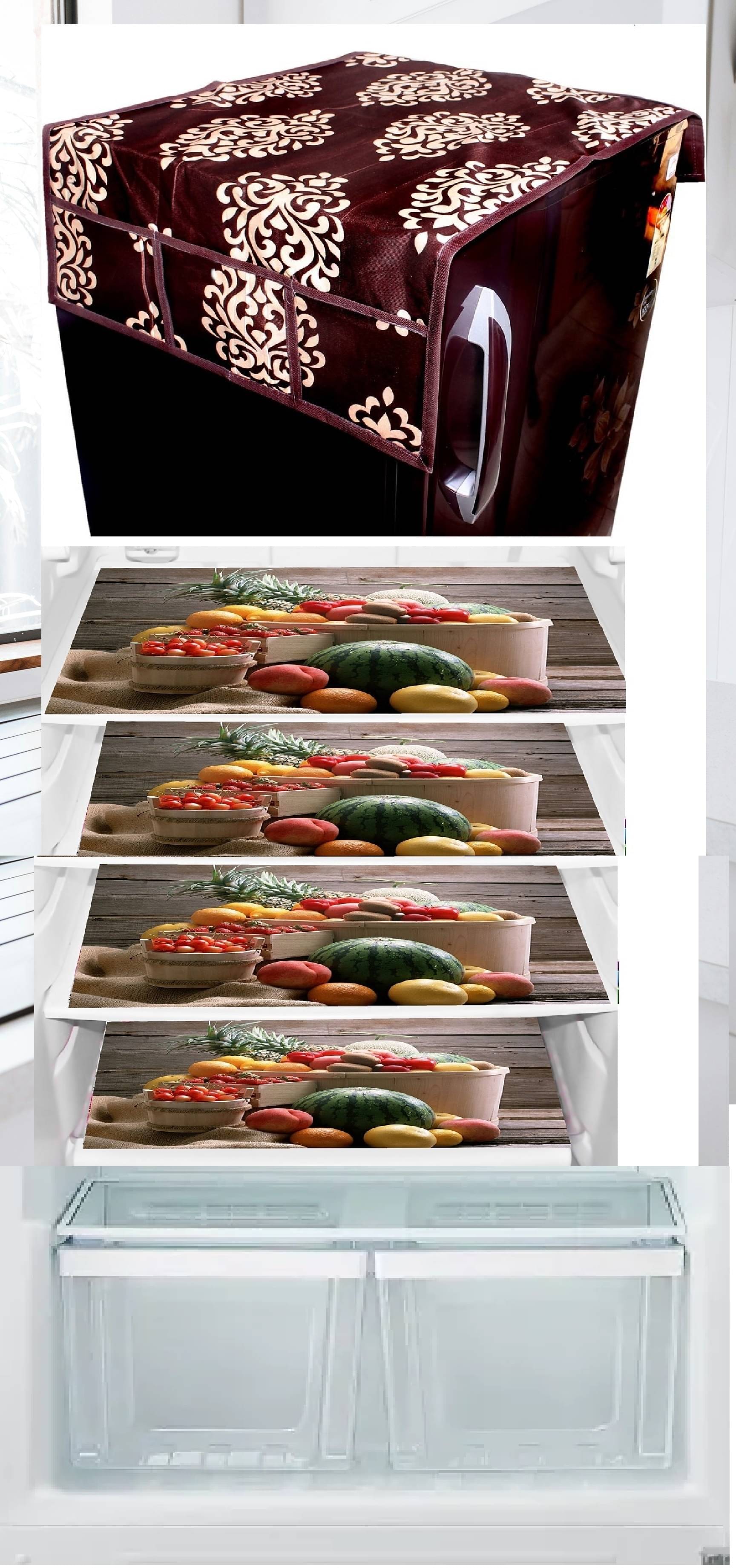 Revexo PVC Solid Fridge Covers ( 40 32 ) Pack of 6 - Multicolor Revexo PVC Solid Fridge Covers ( 40 32 ) Pack of 6 - Multicolor