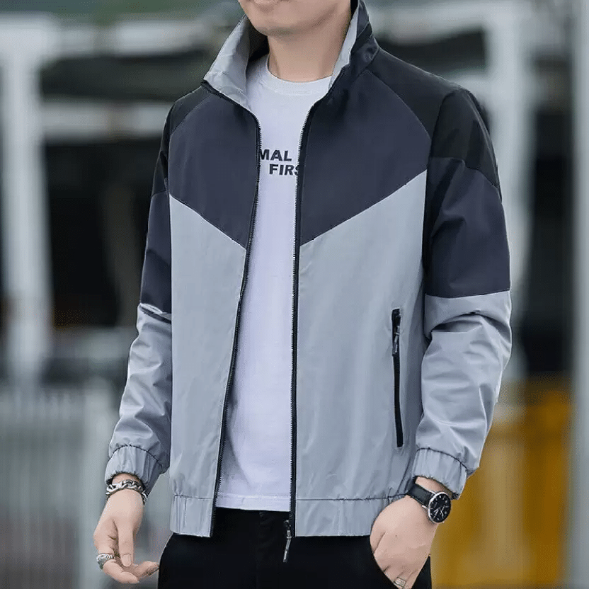     			SSIA Nylon Men's Windcheater Jacket - Grey ( Pack of 1 )