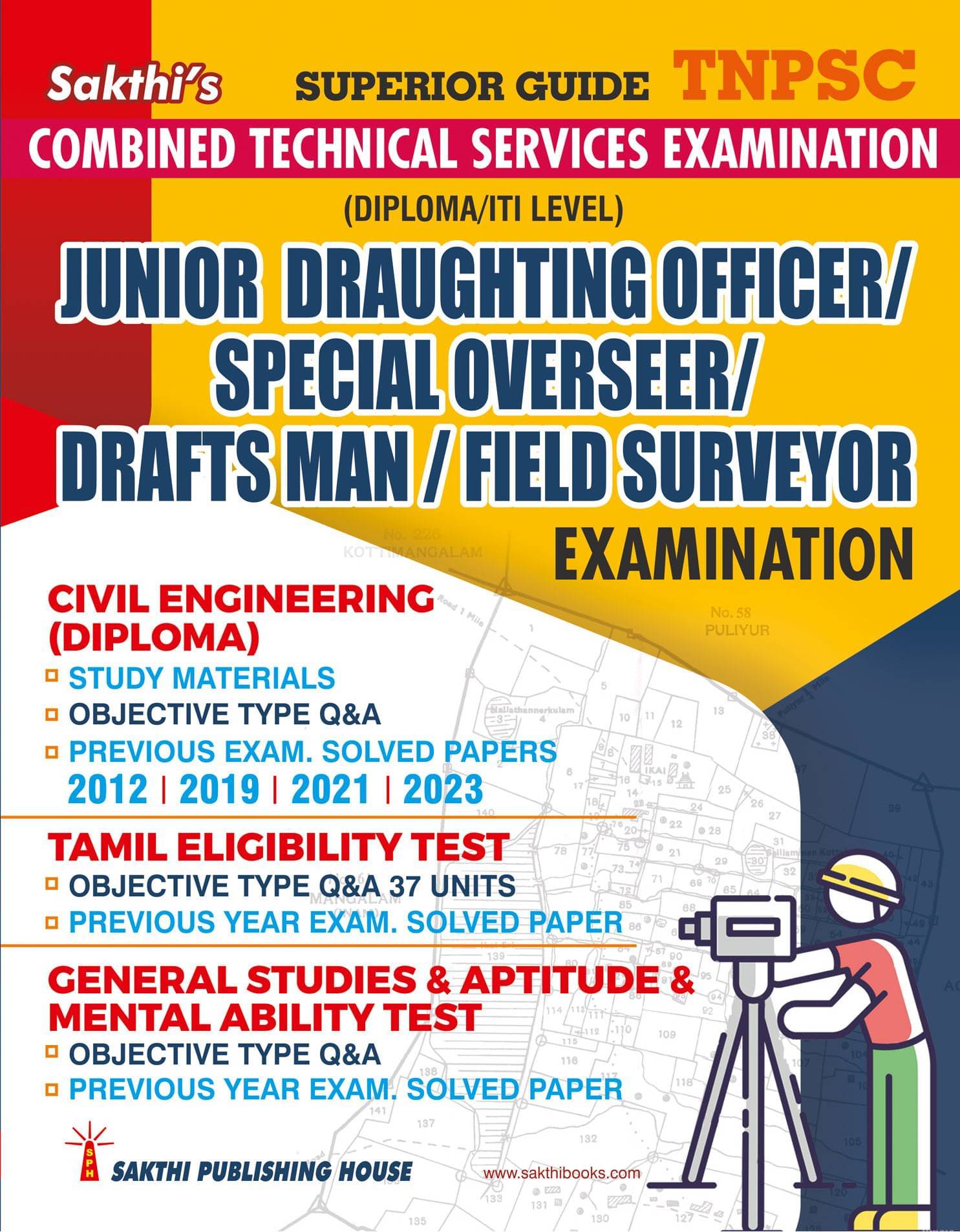     			Tnpsc Combined Technical Services Examination (Diploma / ITI Level) Field Surveyor Civil Engineering (Diploma)