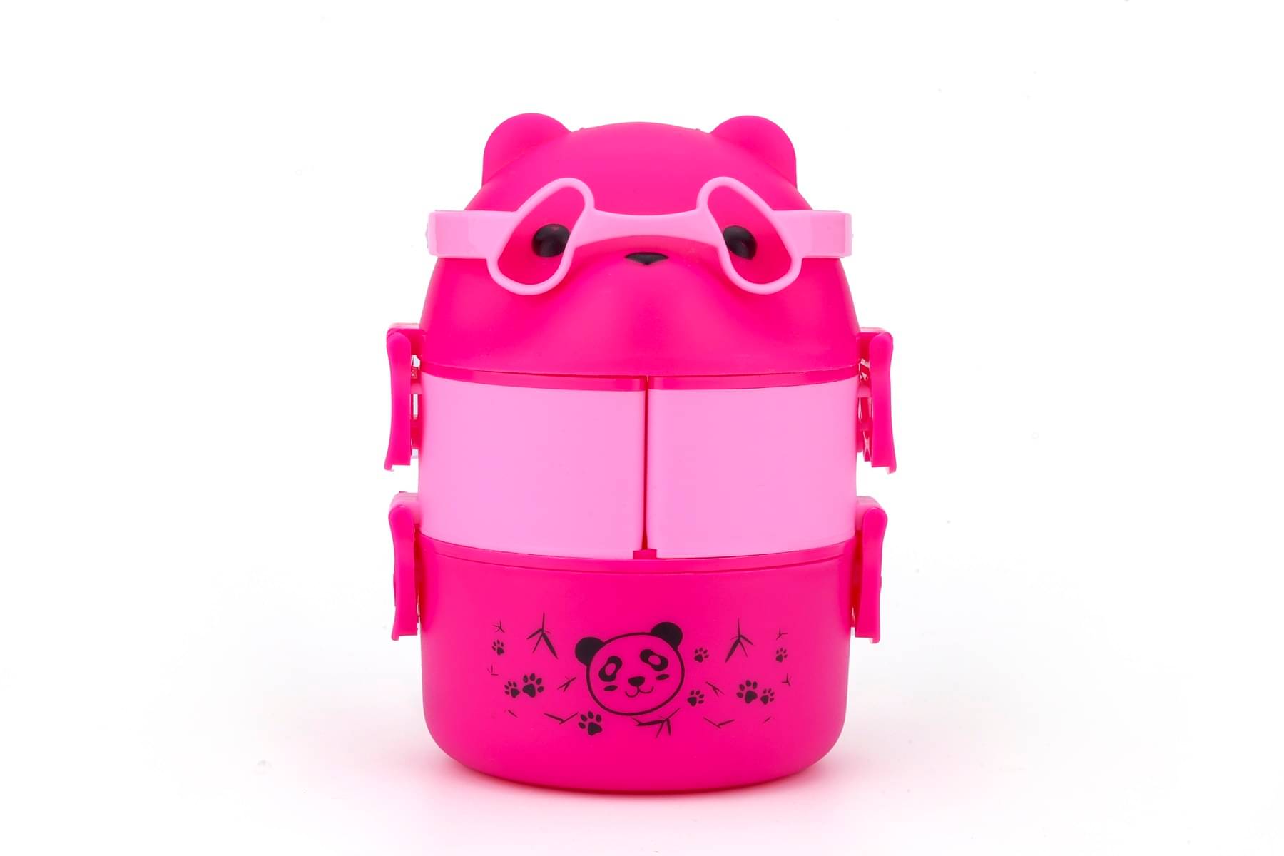     			Analog Kitchenware PANDA Design School/Office Plastic Lunch Box 3 - Container ( Pack of 1 )