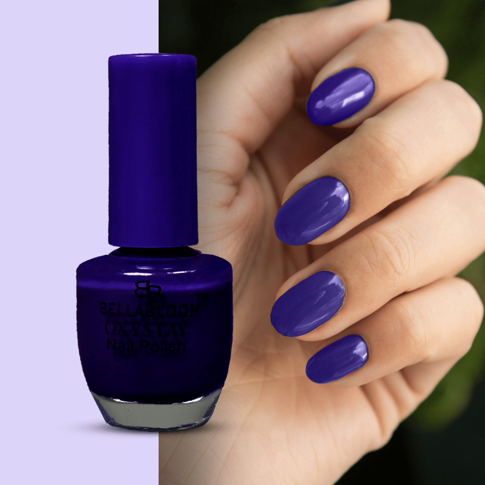 BELLABLOOM Blue Nail Polish, Long Lasting, Glossy Finish, 10ml ( Pack of 1 )