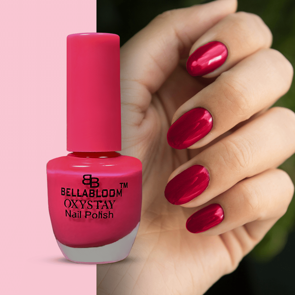     			BELLABLOOM Fuchsia Pink Nail Polish, Glossy Nail Paint, Long Lasting, 10ml ( Pack of 1 )