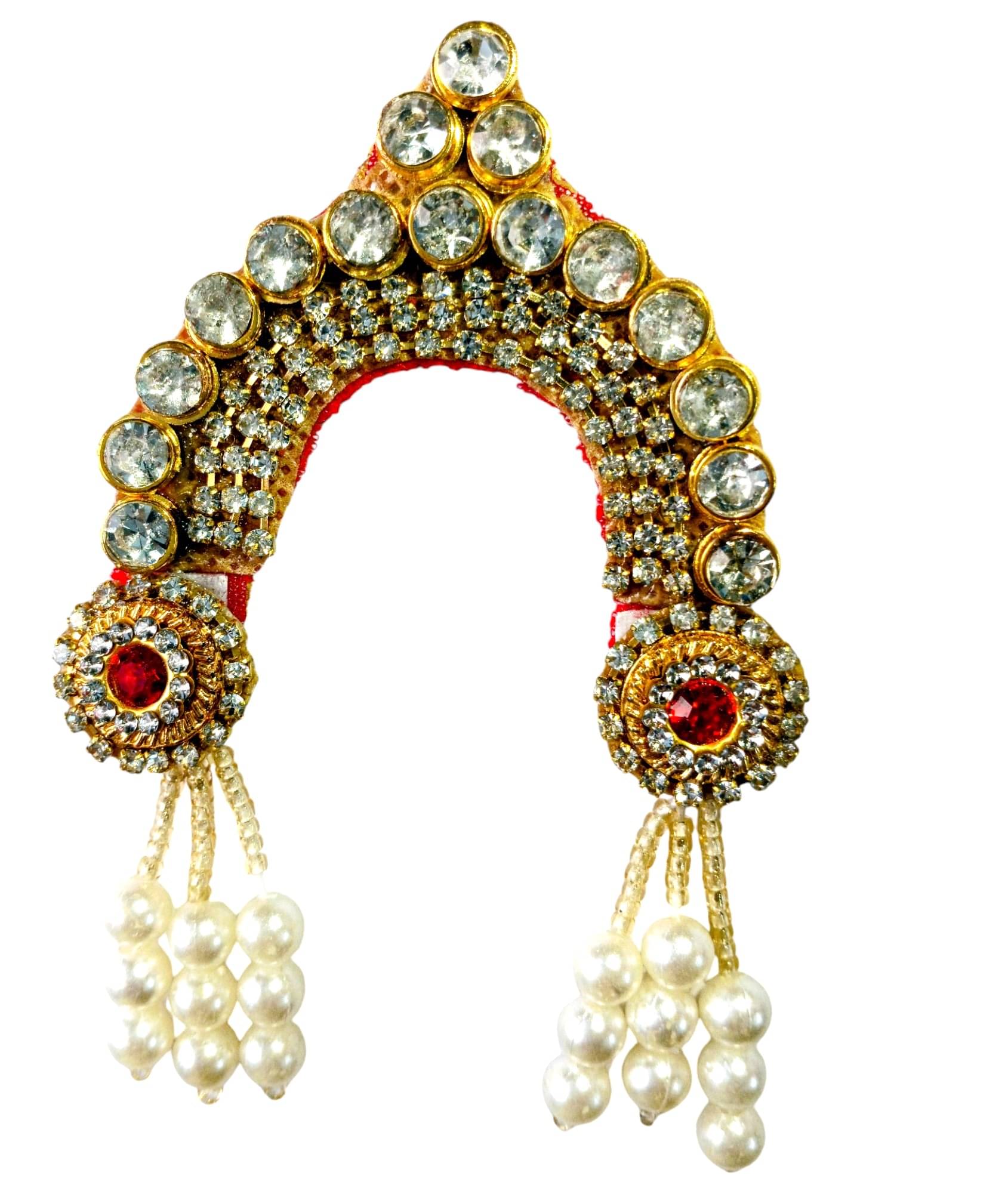     			Cherry Tree Radha Ji White Crystal Jewellery ( Pack of 1 )