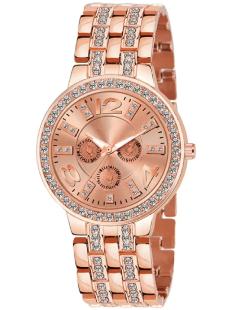     			Cosmic Rose Gold Metal Analog Men's Watch