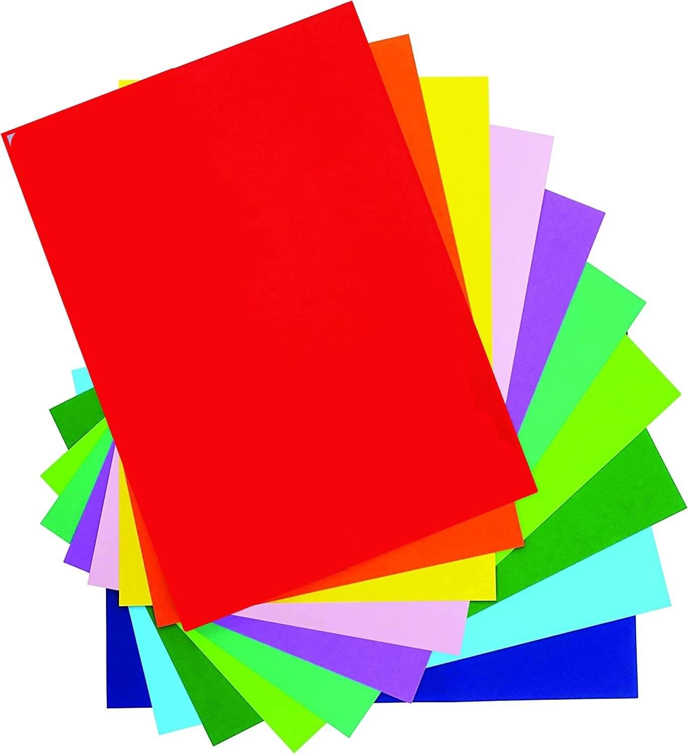     			ECLET A4 100 Coloured Sheets (10 Sheets each color)Copy Printing /Art and Craft Paper Double Sided Coloured Origami Folding DIY Craft Smooth Finish use in Home, School, Office Stationery Children's Day Gift, Birthday Gift, Party Favors,christmas decor etc
