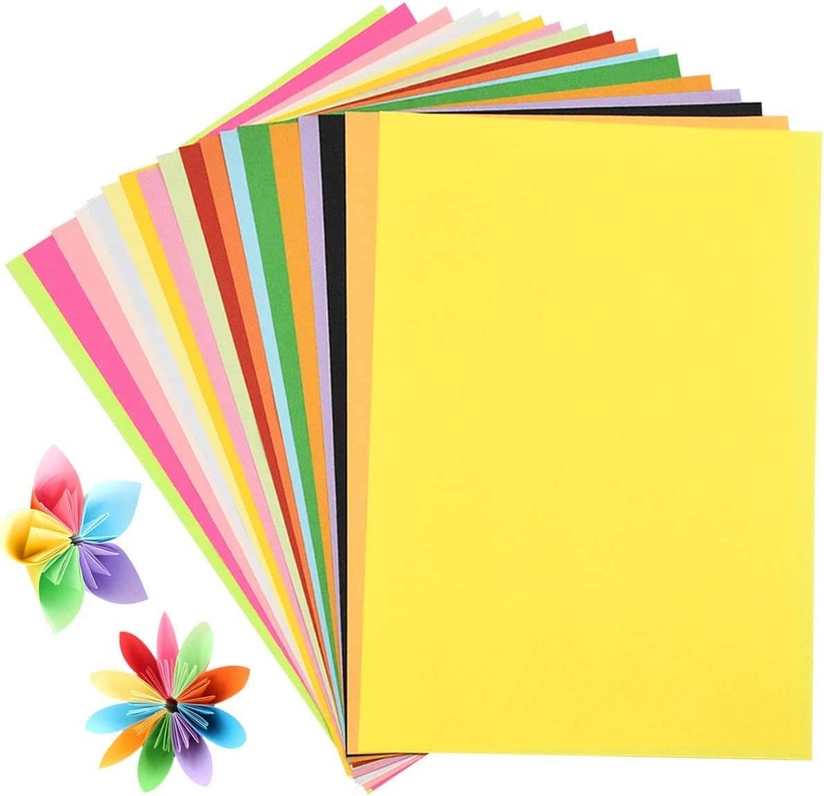     			ECLET A4 100 Coloured Sheets (10 Sheets each color)Copy Printing /Art and Craft Paper Double Sided Coloured Origami Folding DIY Craft Smooth Finish use in Home, School, Office Stationery Children's Day Gift, Birthday Gift, Party Favors,christmas decor etc