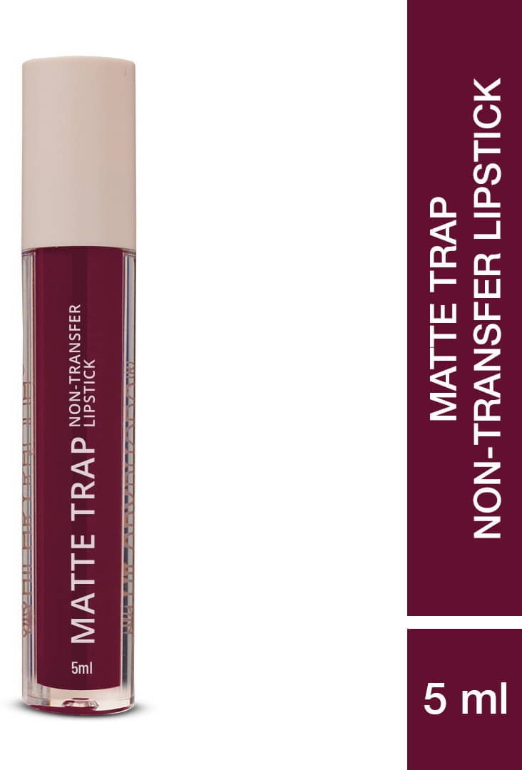     			Hilary Rhoda Matte Trap Liquid Lipstick ,Non-Transfer & Waterproof Lipstick -5ml (Wine Divine)