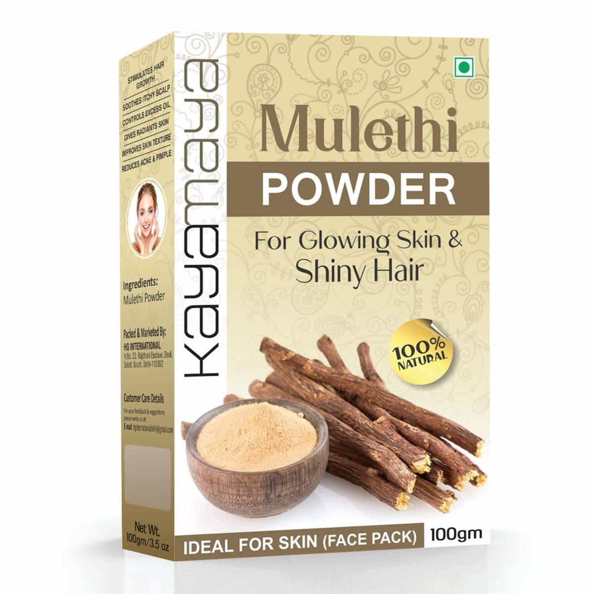    			Organic Mulethi (Glycyrrhiza) Powder
