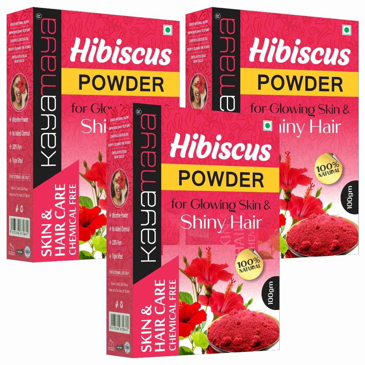 100% Organic Hibiscus Powder - Triple Pack 100% Organic Hibiscus Powder - Triple Pack