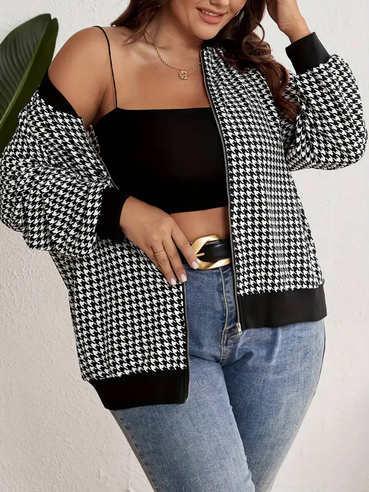 PLUS PARADISE Women Regular Jacket ( Black ) - Jackets & Coats | Buy online on ZillyBuy