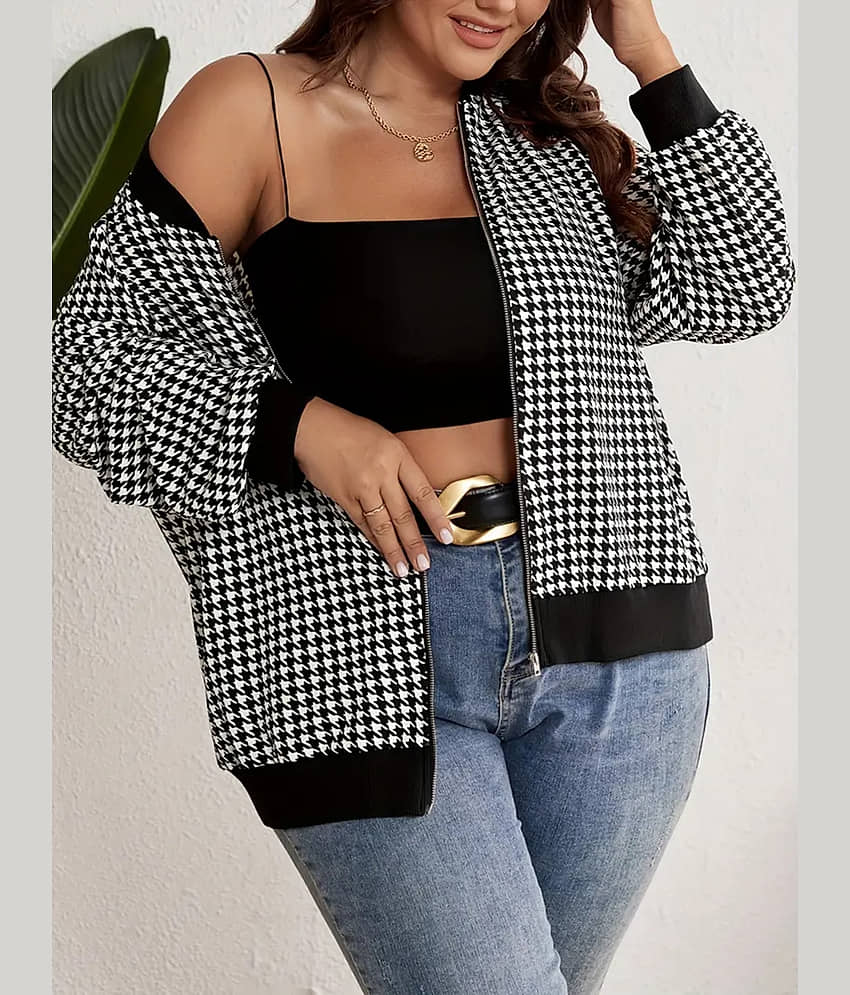 PLUS PARADISE Women Regular Jacket ( Black ) - Jackets & Coats | Buy online on ZillyBuy