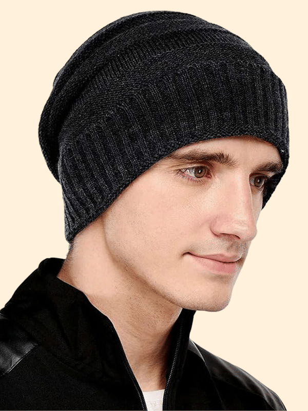 Paryag Black Woollen Men's Cap ( Pack of 1 ) Paryag Black Woollen Men's Cap ( Pack of 1 )