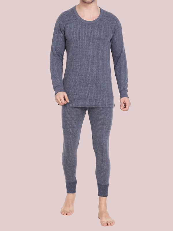     			Paryag Woollen Men's Thermal Sets ( Blue )