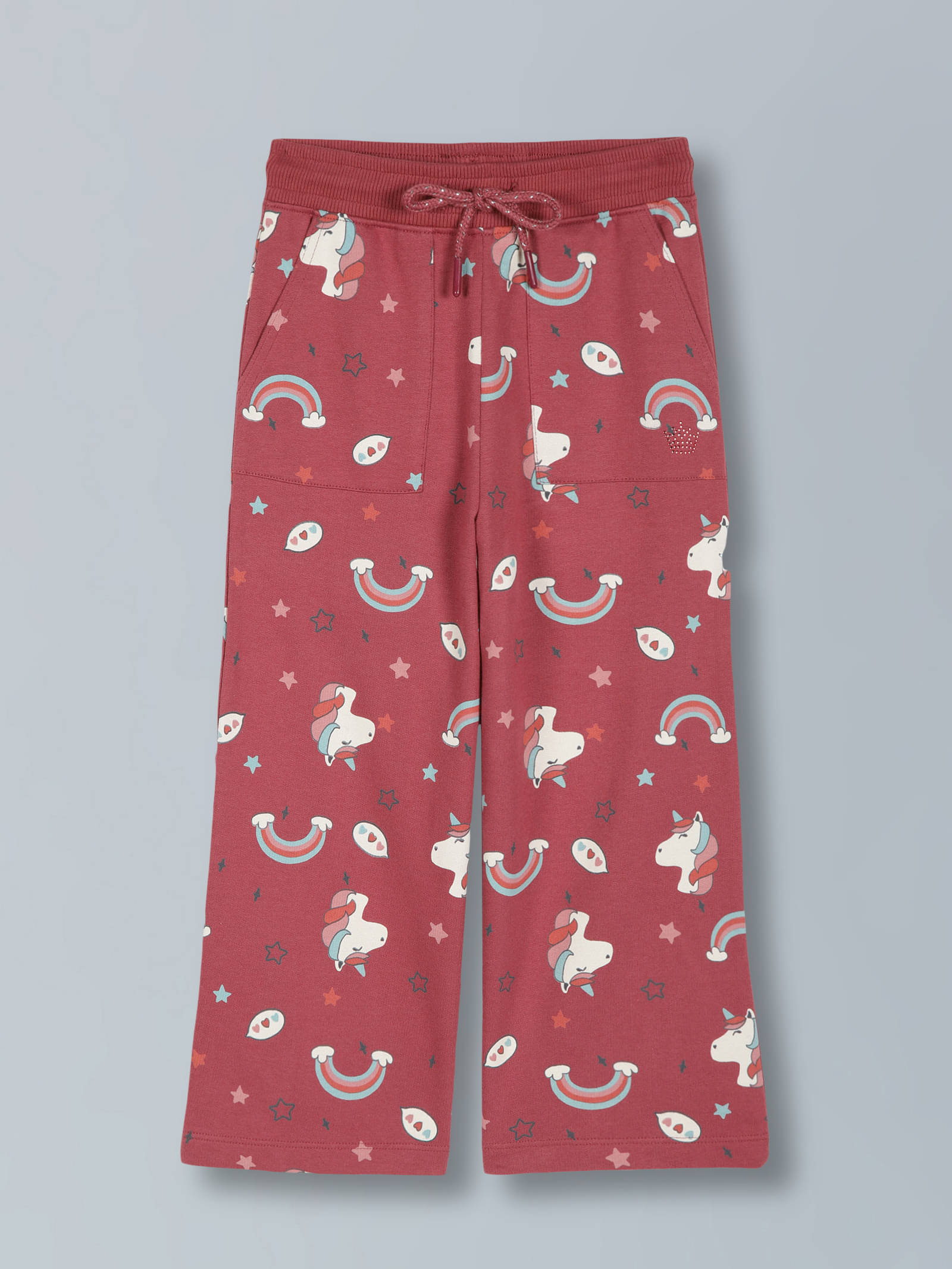     			PLUM TREE Pack of 1 Girls 100% Cotton Trackpants ( Colors )
