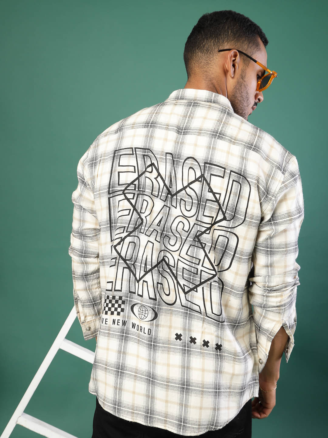 Rigo Flannel Oversized Fit Checks Full Sleeves Men's Casual Shirt - White ( Pack of 1 ) Rigo Flannel Oversized Fit Checks Full Sleeves Men's Casual Shirt - White ( Pack of 1 )