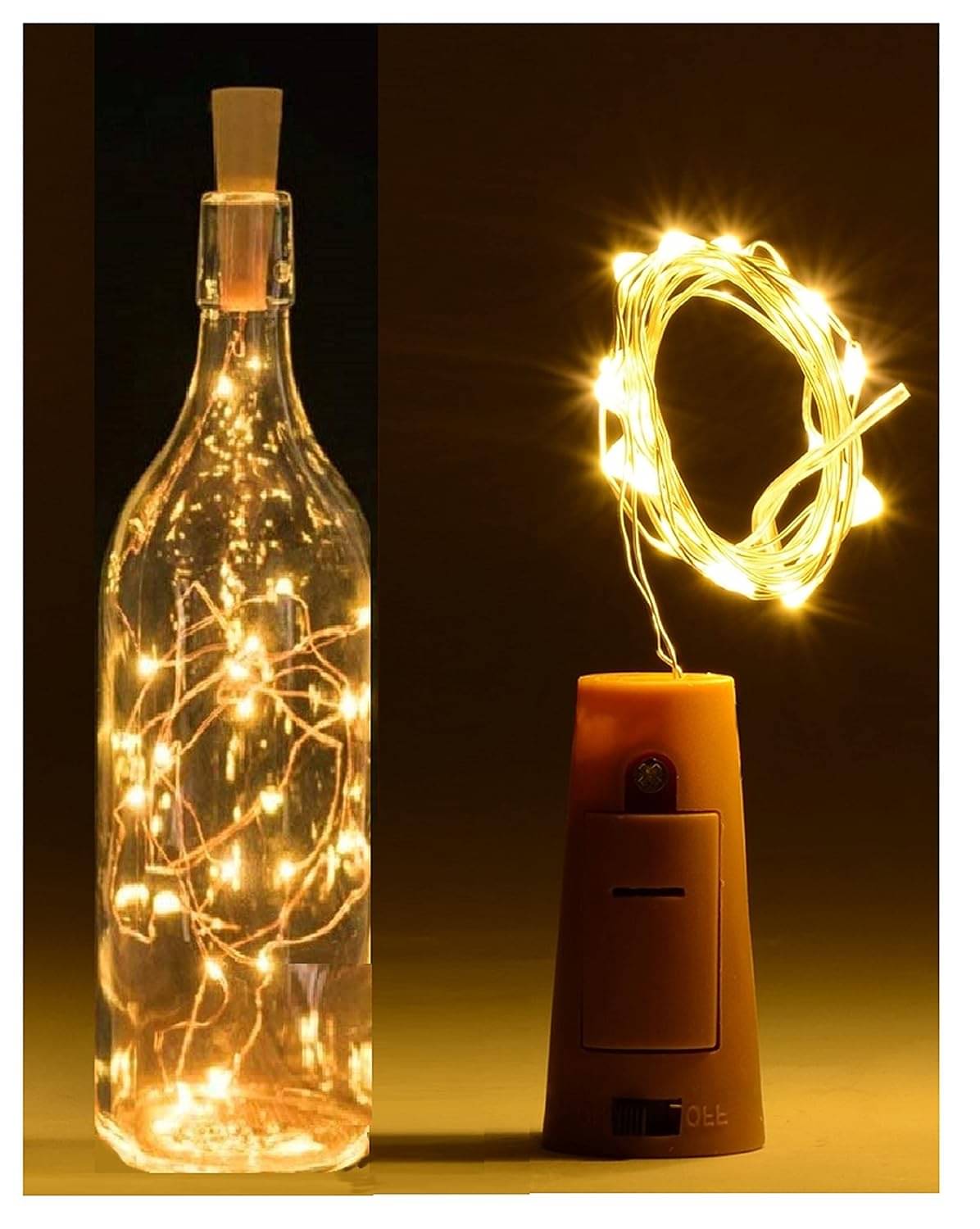     			SPARKWORLD Gold 3M Cork light ( Pack of 1 )