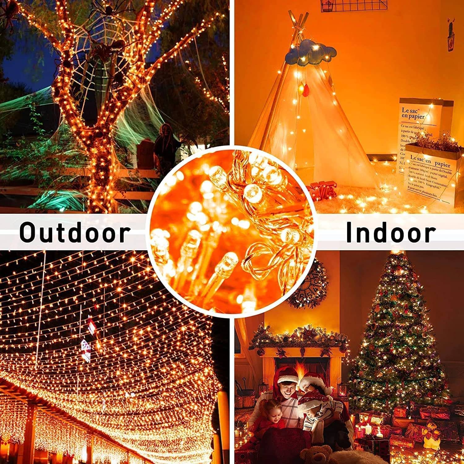    			SPARKWORLD Orange 10 Mtr String Light ( Pack of 1 )