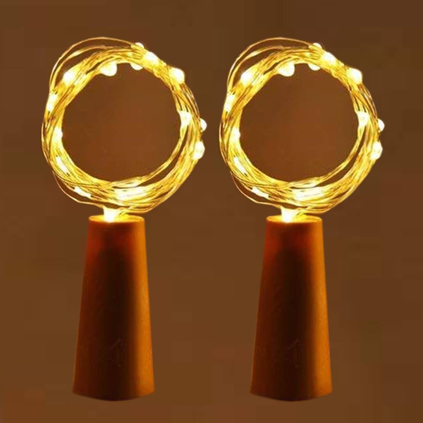     			SPARKWORLD Yellow 3M Cork light ( Pack of 2 )