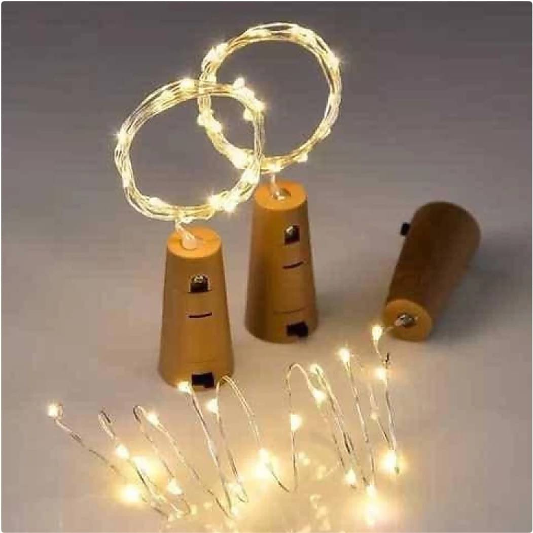     			SPARKWORLD Yellow 3M Cork light ( Pack of 2 )