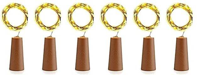    			SPARKWORLD Yellow 3M Cork light ( Pack of 6 )